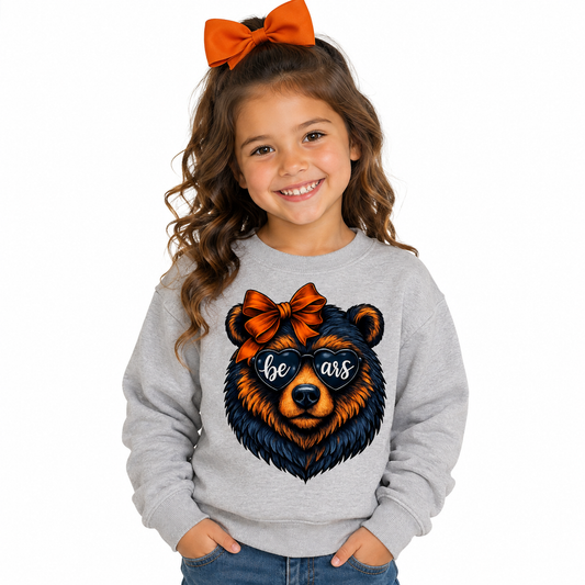 Chicago Bears Toddler Youth Girls Womens Adult Crew Neck