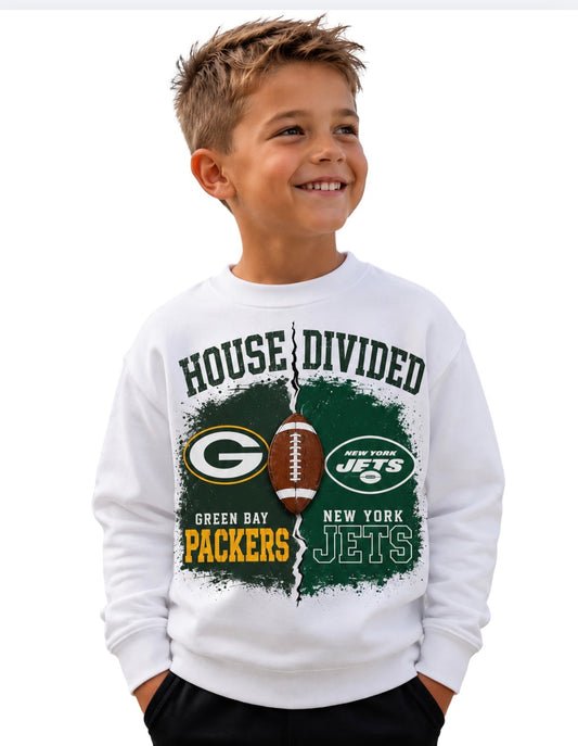 CUSTOM House Divided Toddler Boys Crew Neck